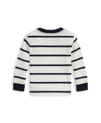 Baby Boys' Striped Waffle-Knit T-Shirt