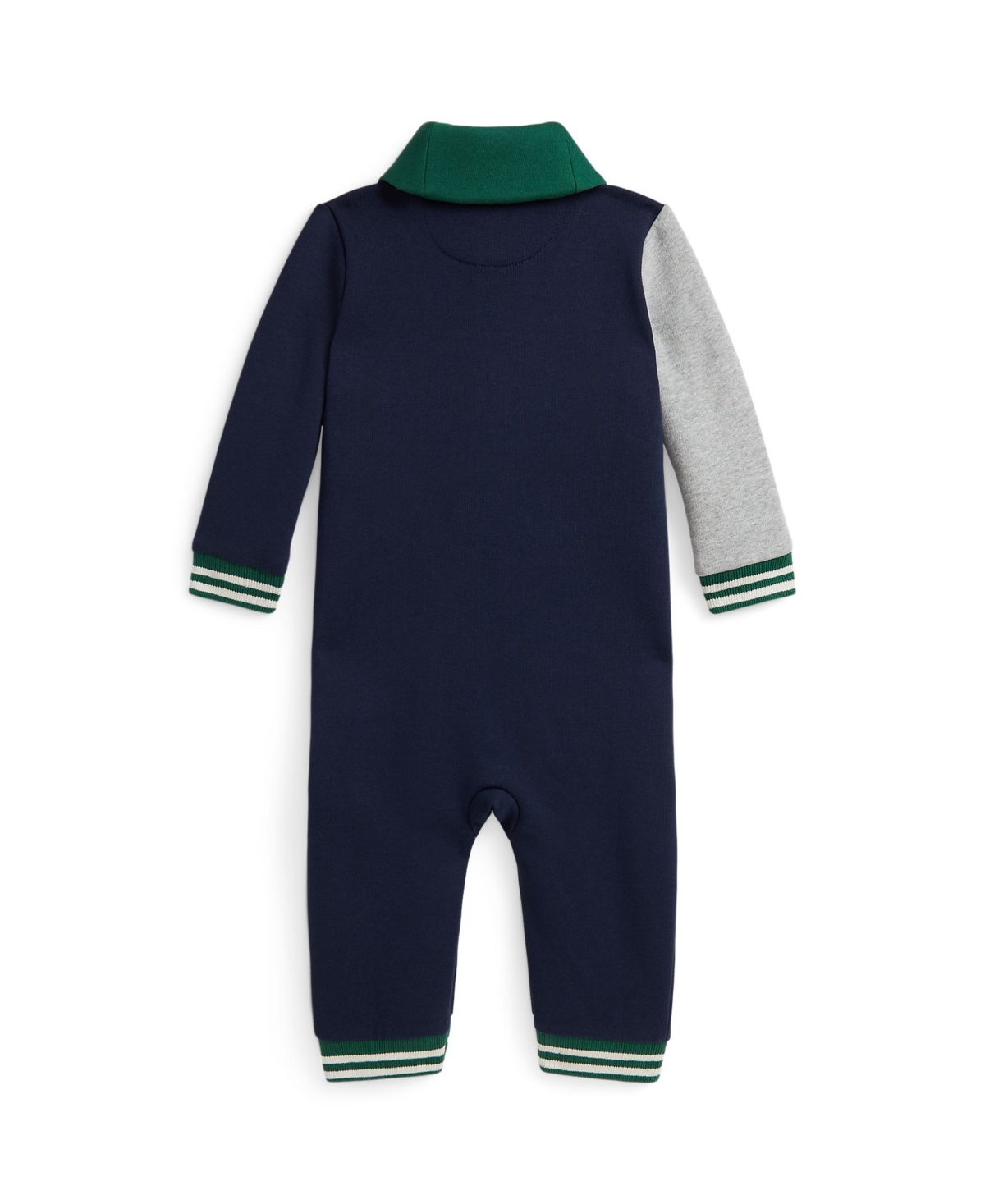 Polo Ralph Lauren Baby Boys Color Blocked Fleece Coverall In Multi