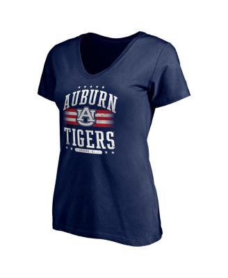 Women's Navy Auburn Tigers City Pride V-Neck T-Shirt