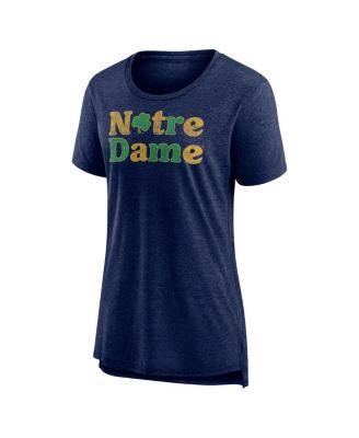 Women's Navy Notre Dame Fighting Irish Breakneck Speed T-Shirt