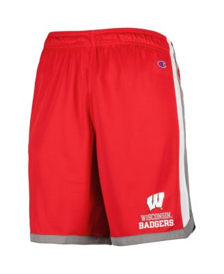 Men's Red Wisconsin Badgers Basketball Shorts