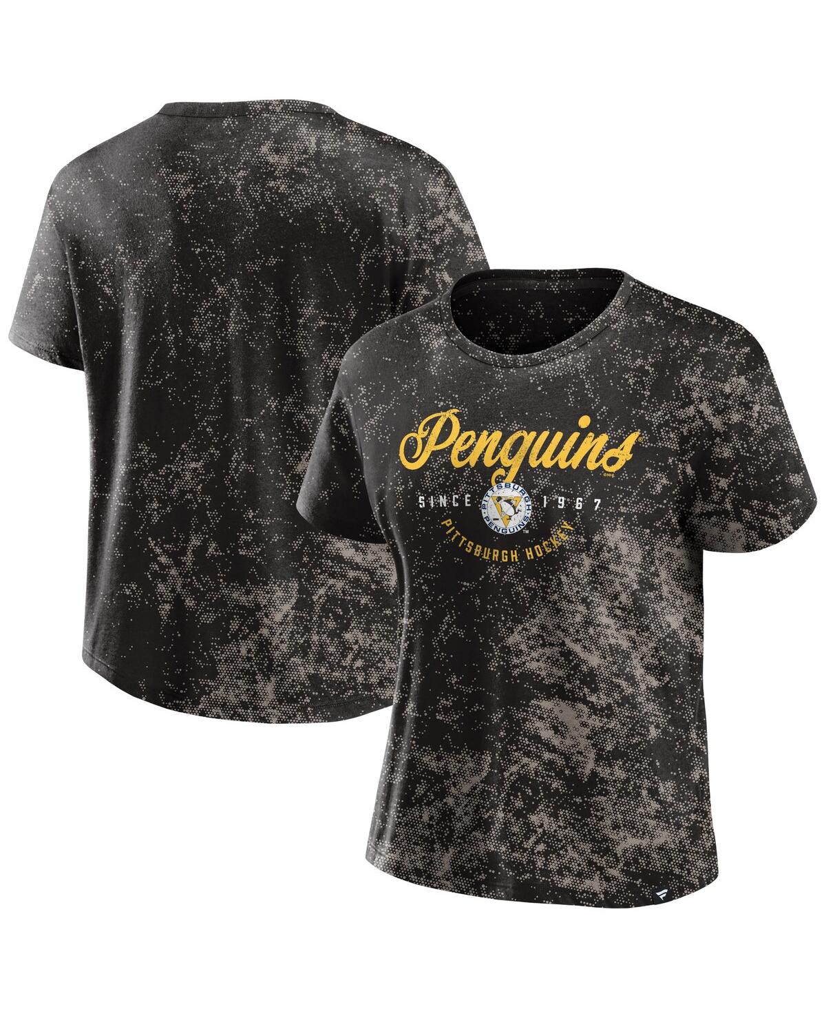 Fanatics Women's Black Pittsburgh Penguins Breakaway T-shirt