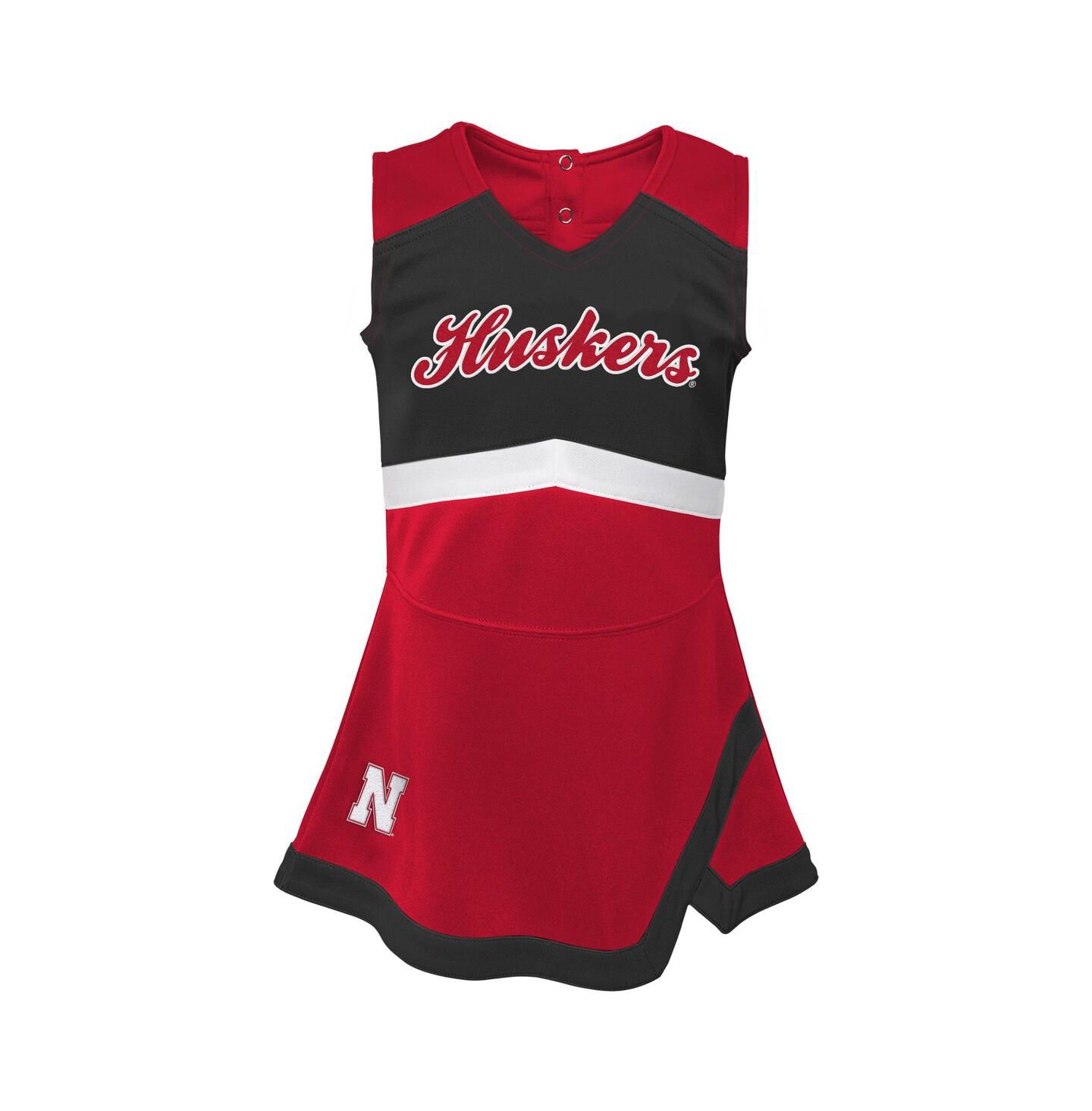 Платье Outerstuff Scarlet Nebraska Huskers Cheer Captain Jumper Dress для девочек — фото 2