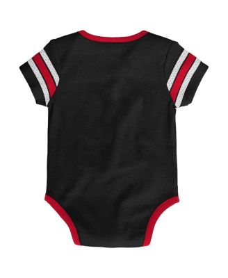 Baby Boys and Girls Black New Jersey Devils Hockey Jersey Bodysuit