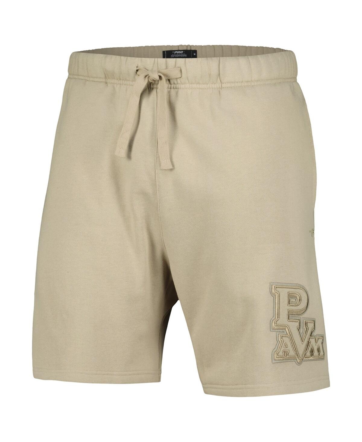 Pro Standard Men's Tan Prairie View A&m Panthers Neutral Relaxed Shorts In Brown