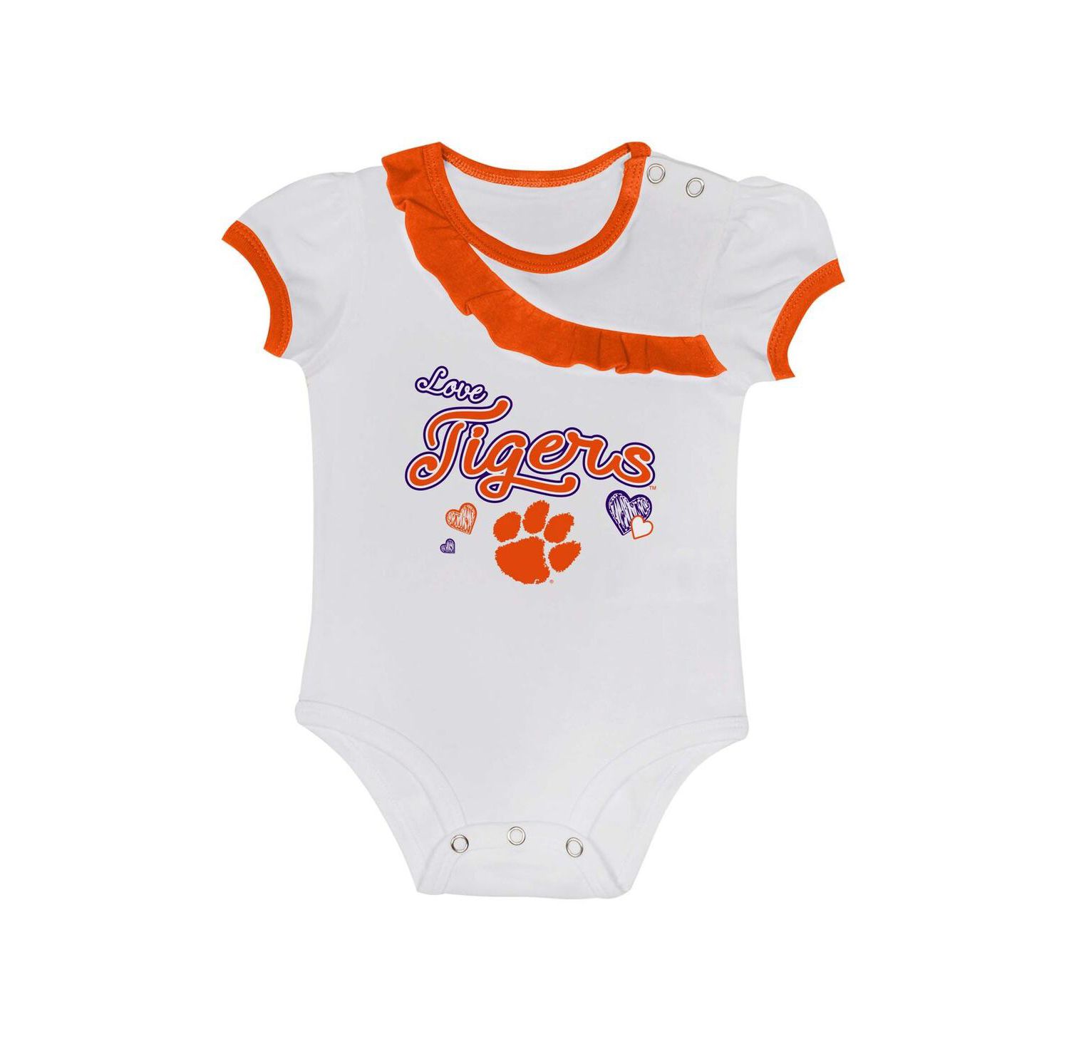 Baby Boys and Girls 2-Piece Clemson Tigers Love My Team Bodysuit and Skirt Set