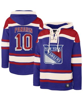 '47 Brand - Men's Artemi Panarin Royal New York Rangers Big Tall Lace-up Pullover Hoodie