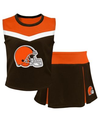 Outerstuff - Big Girls 2-Piece Brown Cleveland Browns Spirit Cheerleader Set
