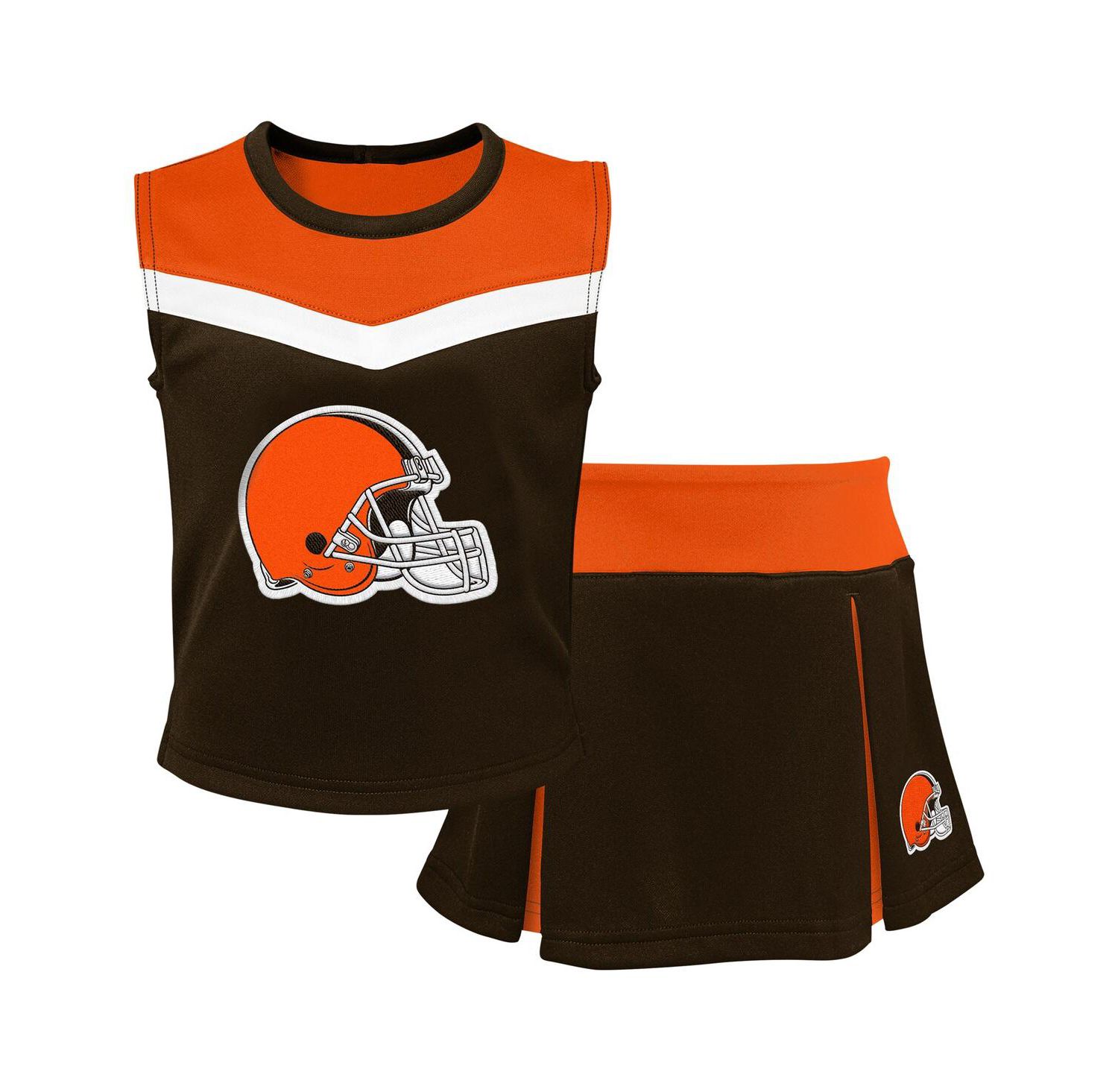 Big Girls 2-Piece Brown Cleveland Browns Spirit Cheerleader Set