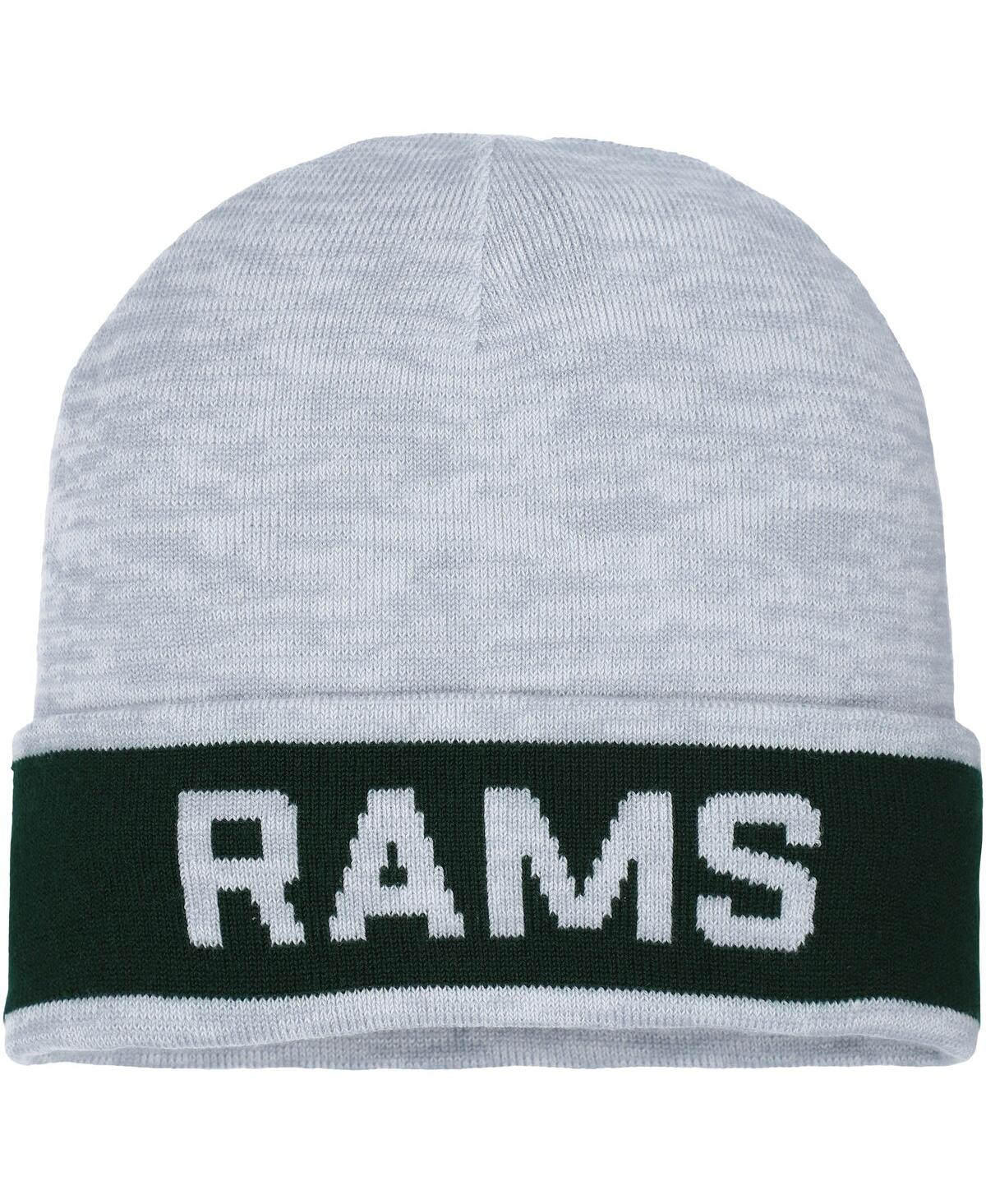 Under Armour Men's Gray Colorado State Rams Jacquard Cuffed Knit Hat In Gray