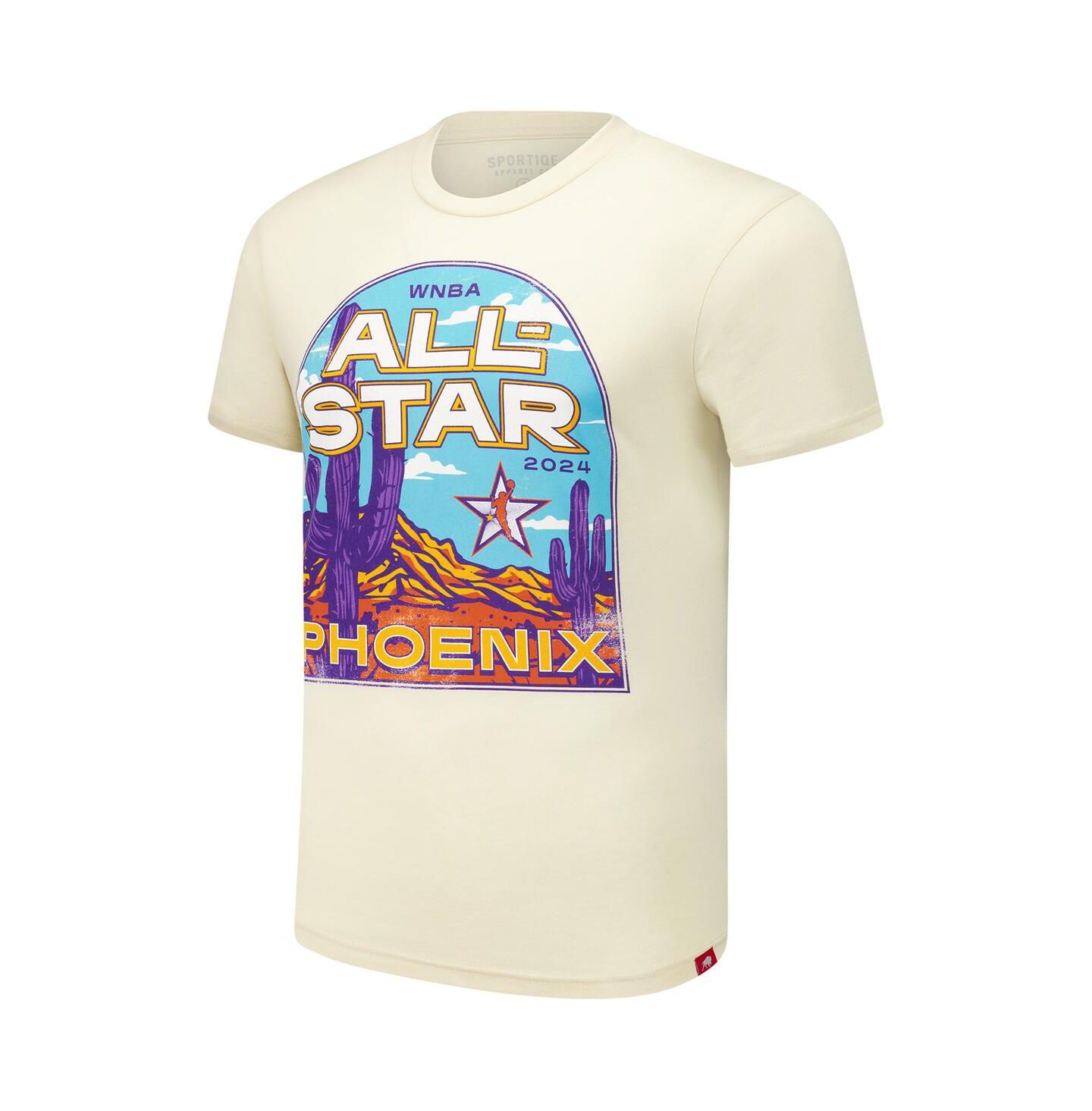 Футболка Sportiqe Cream 2024 WNBA All-Star Game Super Soft Comfy Tri-Blend — фото 2
