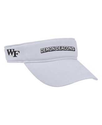 Men's White Wake Forest Demon Deacons 2025 On-Field Ace Performance Adjustable Visor Hat
