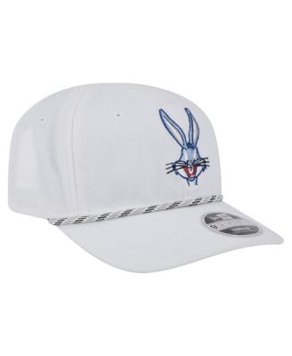 Big Boys and Girls Bugs Bunny White Looney Tunes Multi Rope 9SEVENTY Stretch-Snap Hat