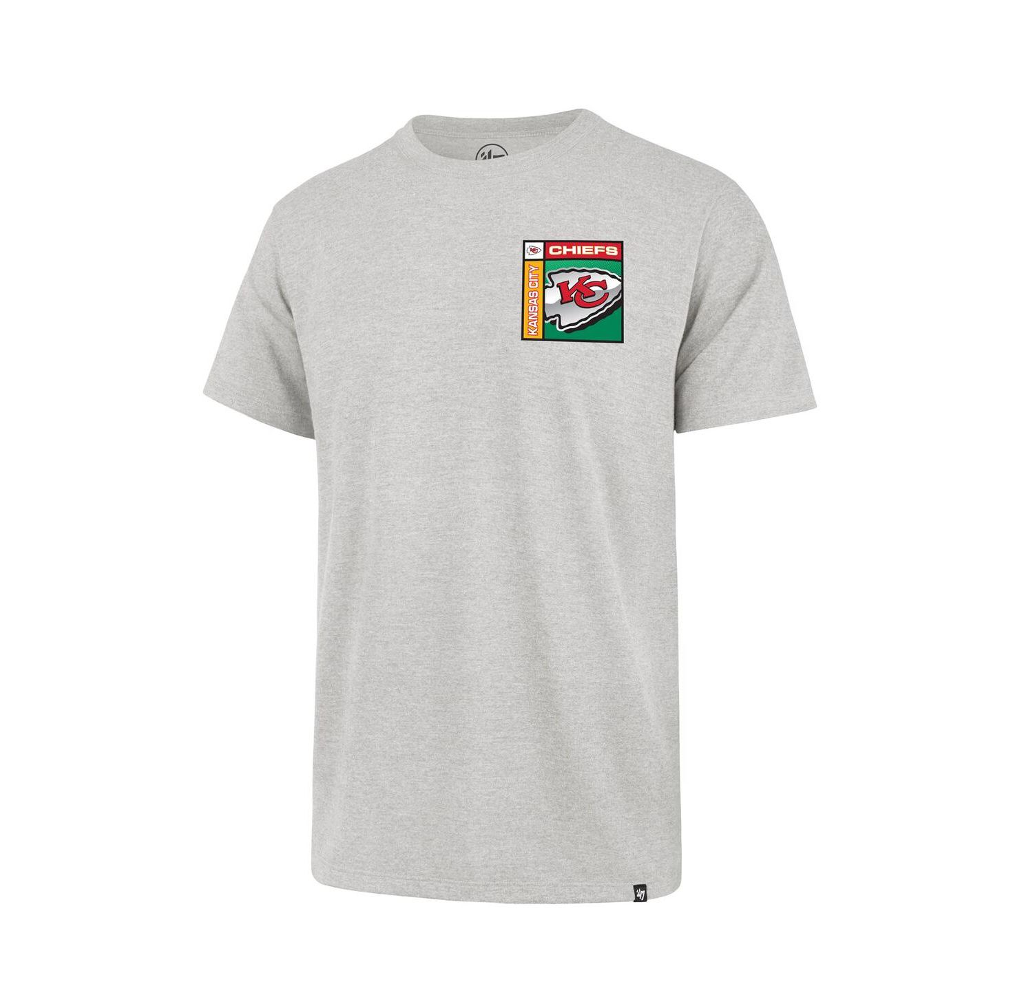 Men's Gray Kansas City Chiefs Chrome Plate Franklin T-Shirt