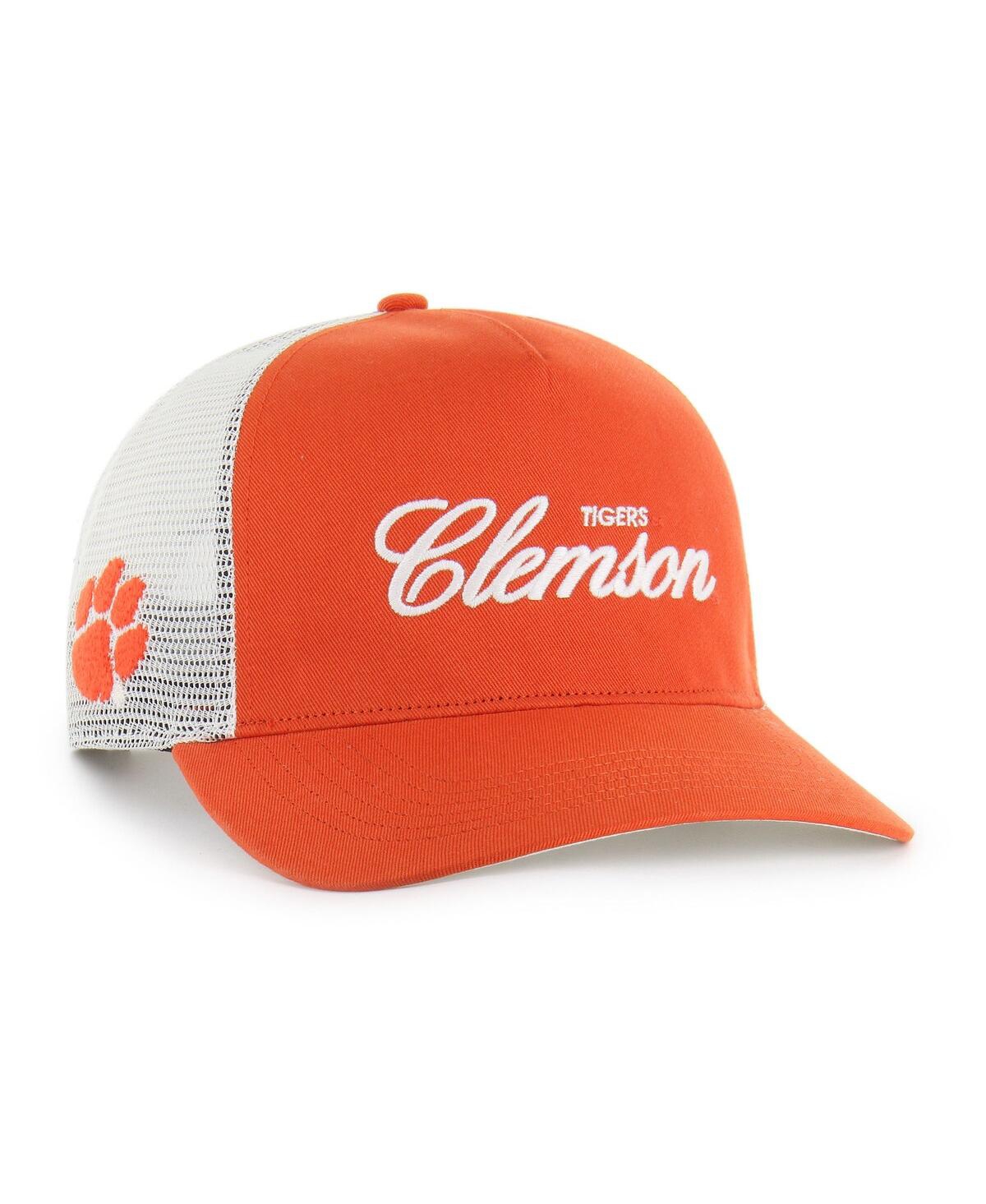 47 Brand Men's And Women's Orange Clemson Tigers Contemporary Basics Foundation Trucker Hitch Adjustable Hat In Orange