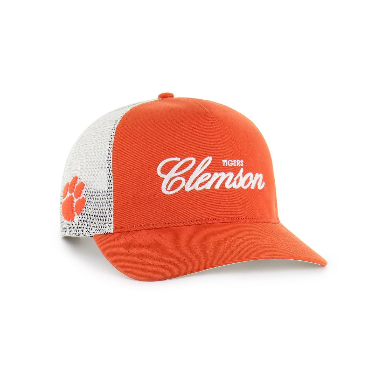 Men's and Women's Orange Clemson Tigers Contemporary Basics Foundation Trucker Hitch Adjustable Hat