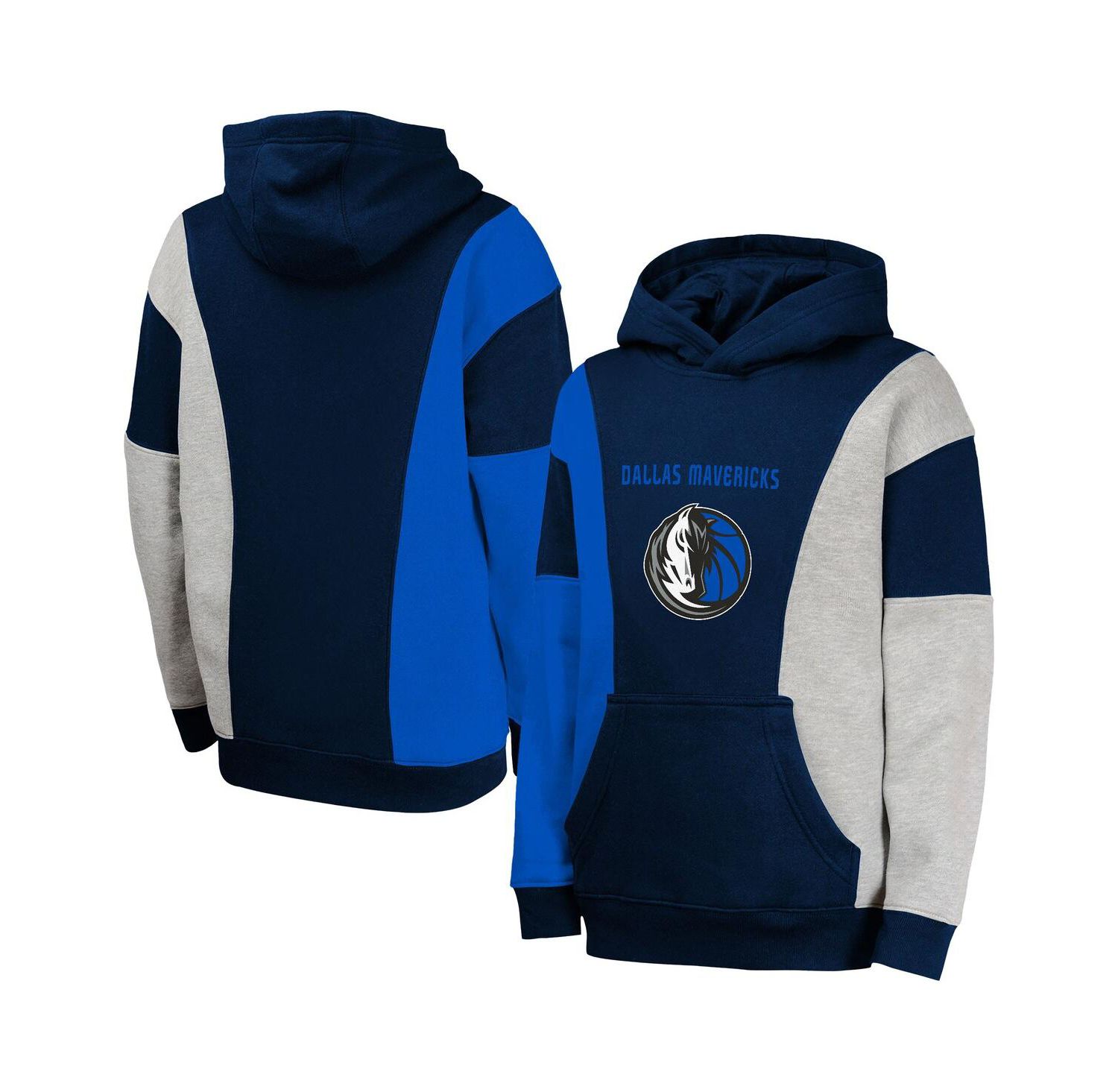 Big Boys and Girls Navy Dallas Mavericks Ace In the Hole Pullover Hoodie