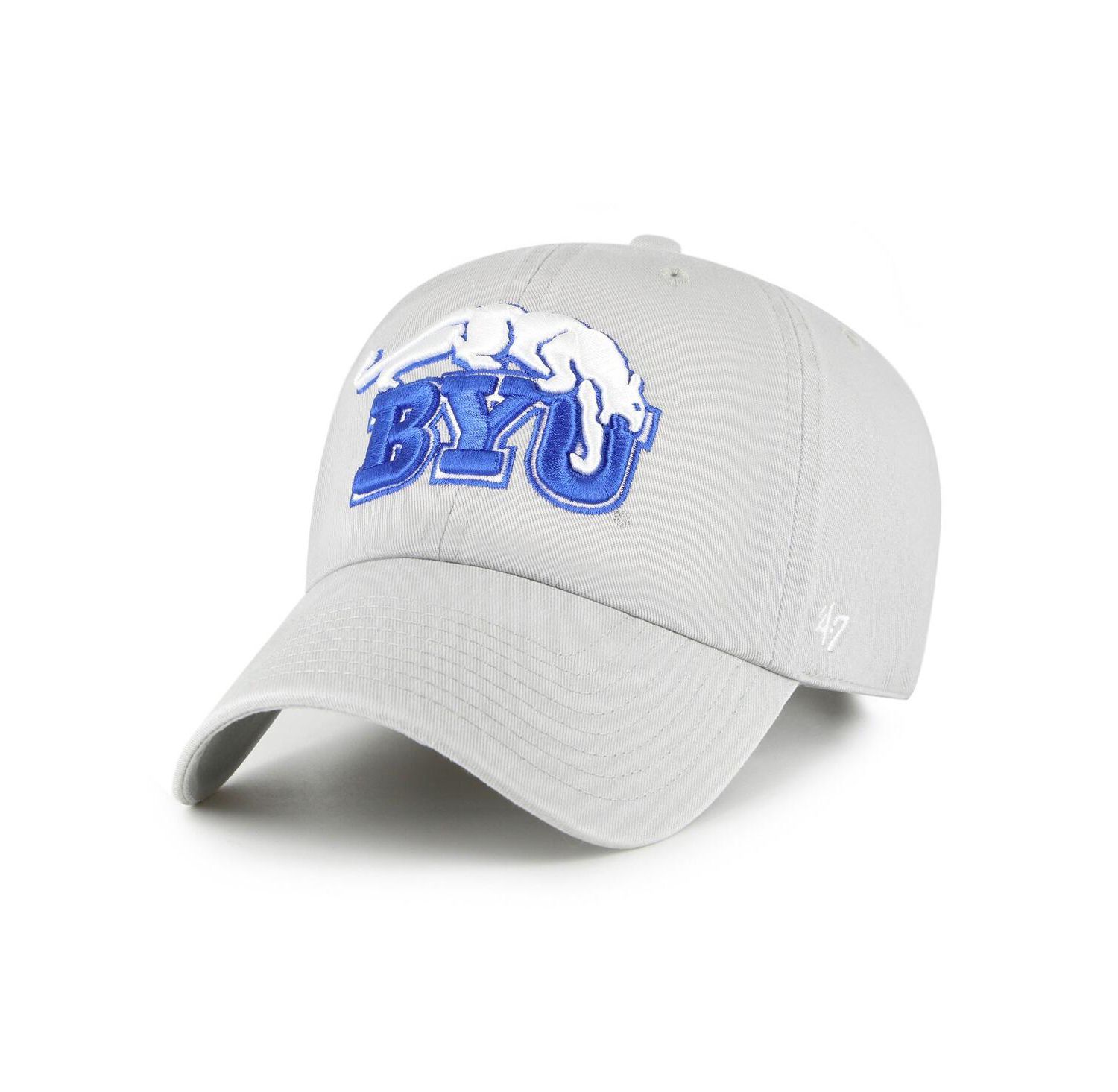 Men's Gray BYU Cougars Vault Clean Up Adjustable Hat