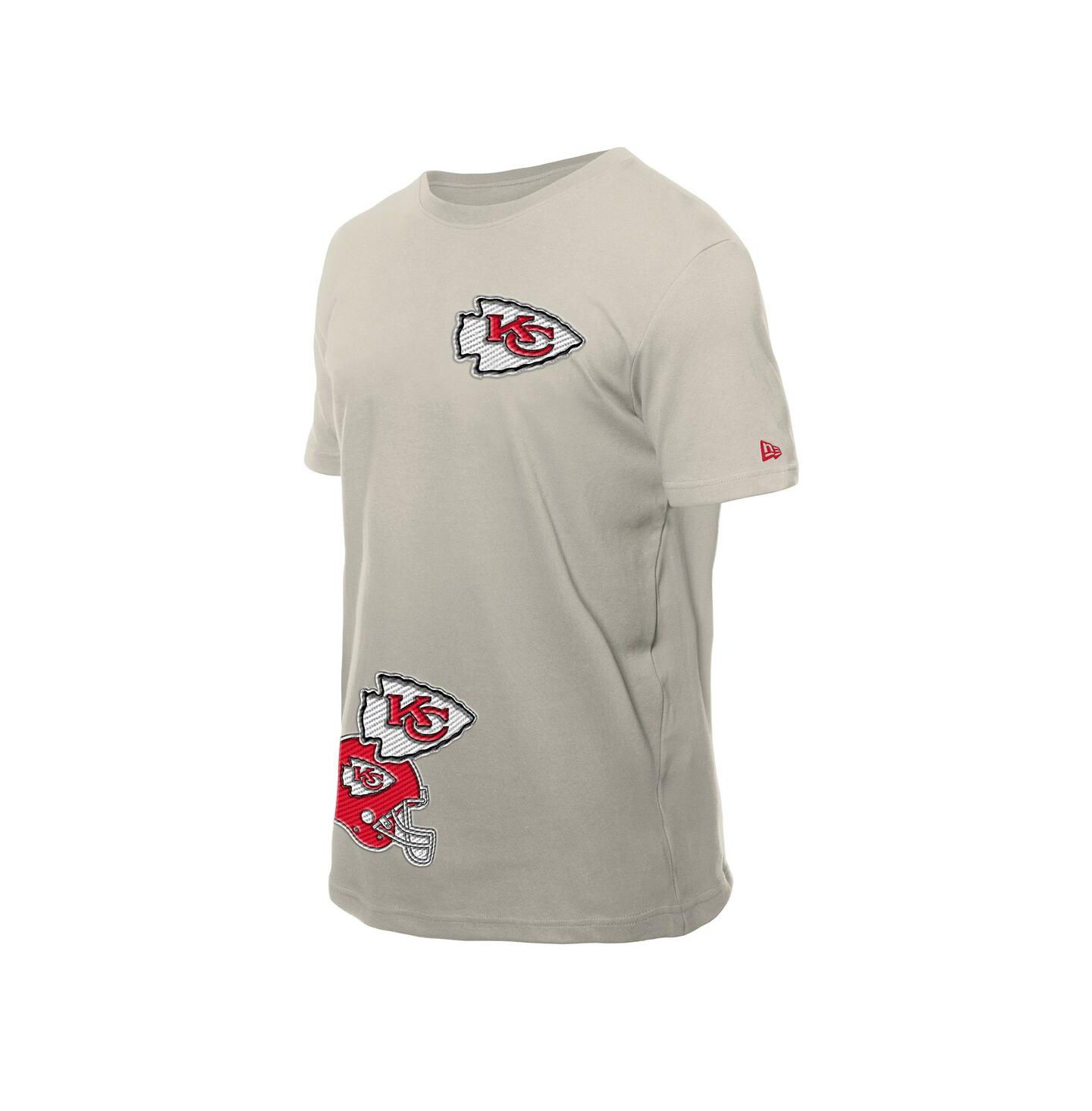 Мужская футболка New Era Light Beige Kansas City Chiefs Multi Patch — фото 3