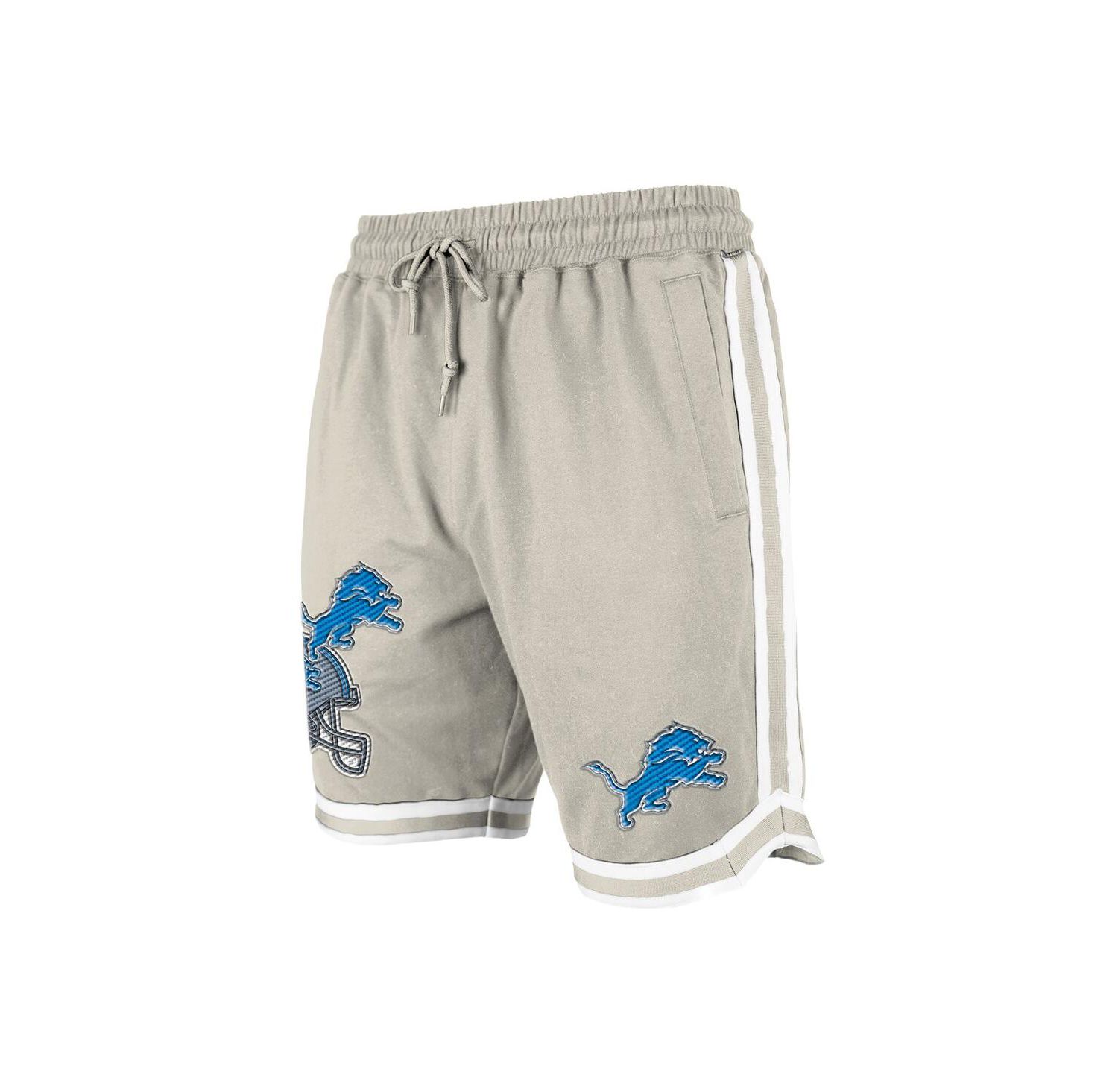 Men's Light Beige Detroit Lions Stone Multi Patch Shorts