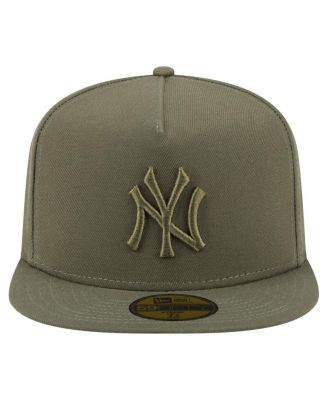 Men's Olive New York Yankees Color Pack A-Frame 59FIFTY Fitted Hat