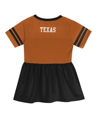 Girls Preschool Texas Orange/Black Texas Longhorns Stadium Lights Fashion Jersey Dress