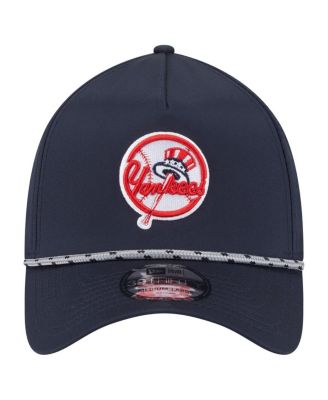 Men's Navy New York Yankees 39THIRTY A-Frame Perforated Flex Hat