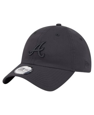 New Era - Men's Black Atlanta Braves Ripstop Casual Classic Adjustable Hat