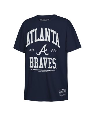 Mitchell & Ness - Big Boys and Girls Navy Atlanta Braves 2025 Speedway Classic T-shirt