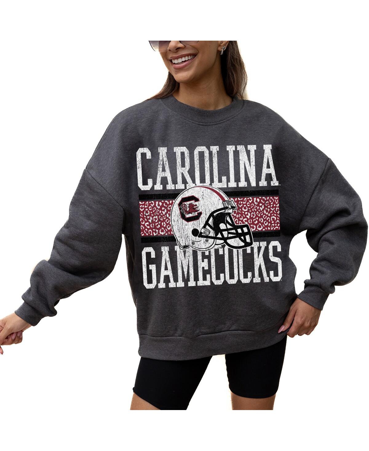Gameday Couture Women's Charcoal South Carolina Gamecocks Premium Fleece Pullover Sweatshirt In Gray