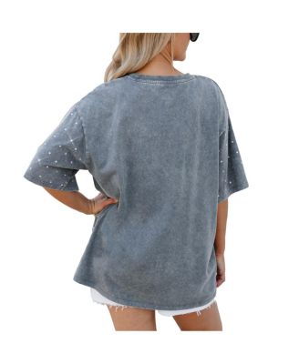 Women's Gray Oregon Ducks On the Ball Oversized T-Shirt