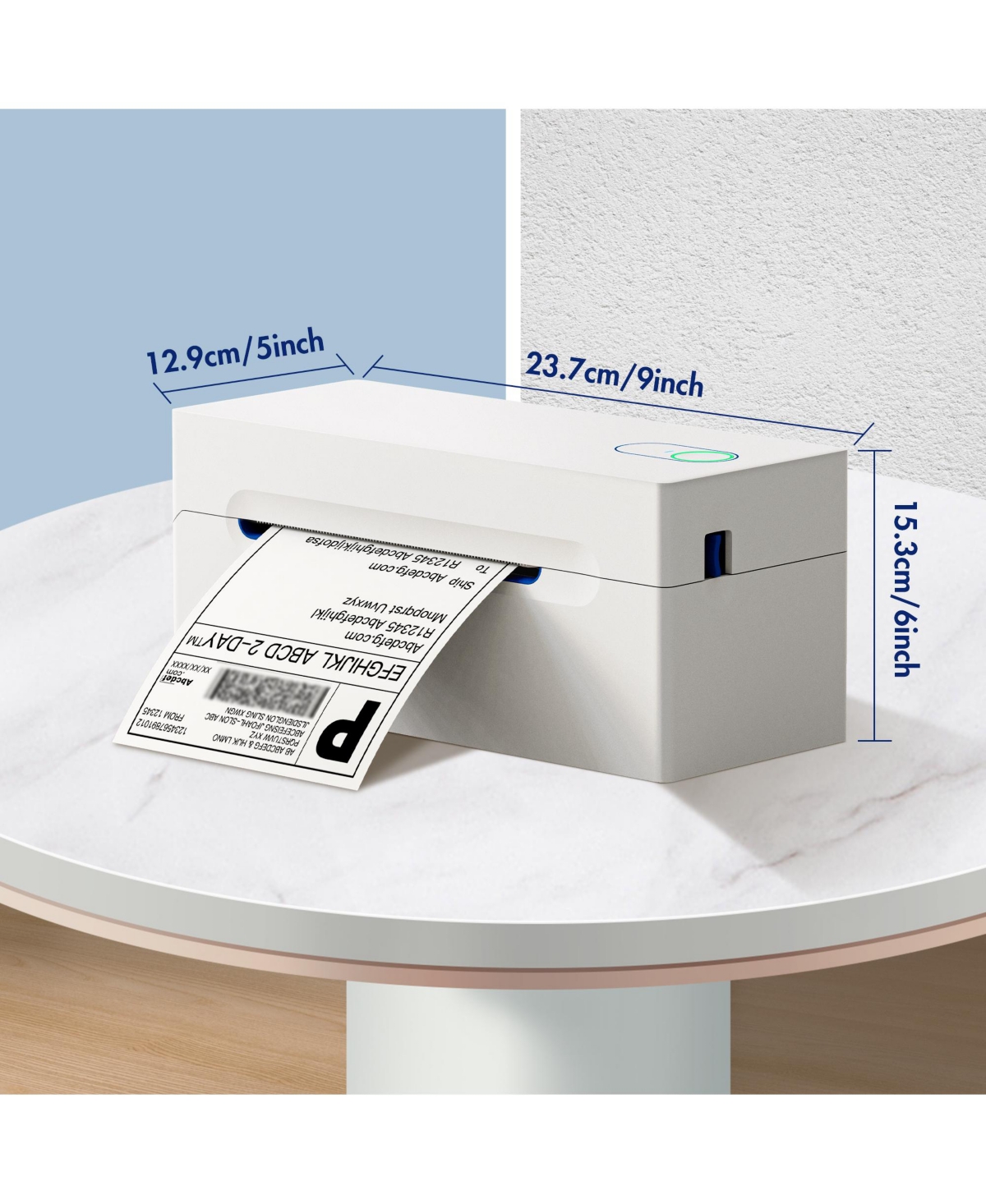 Nelko Bluetooth Thermal Shipping Label Printer, Wireless 4x6 Shipping Label Printer for Small Business, Support Android, iPhone, Windows, and Mac, Wid