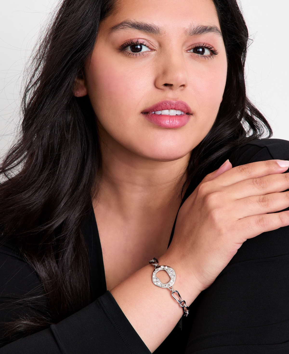 Inc International Concepts Crystal Circle Link Bracelet, Macy's Exclusive