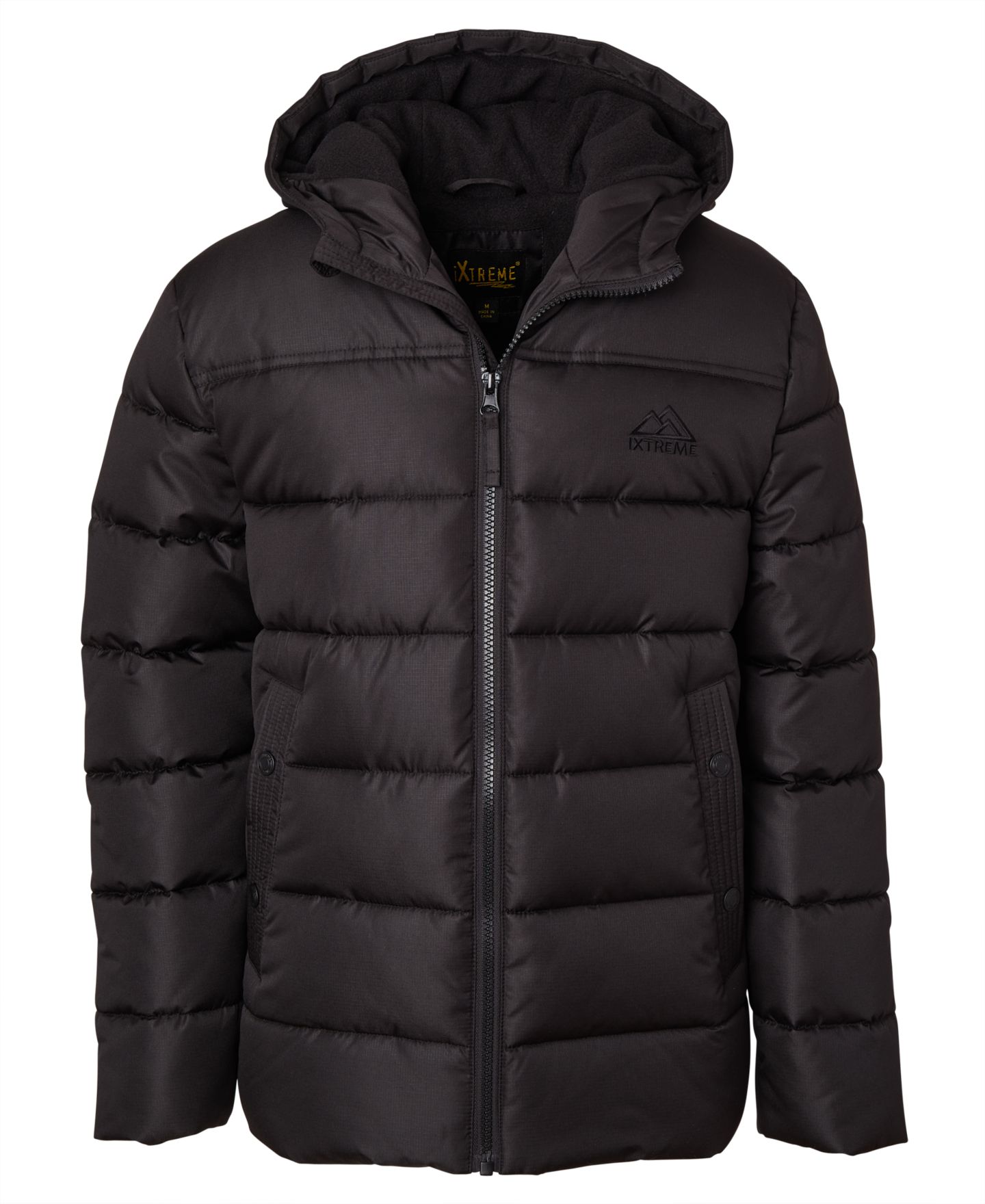 Куртка Ixtreme Ripstop Mini Puffer Jacket with Beanie для мальчиков, цвет: Чёрный — фото 2