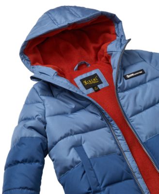 Toddler and Little Boys' Color Blocked Ripstop Puffer Jacket with Beanie