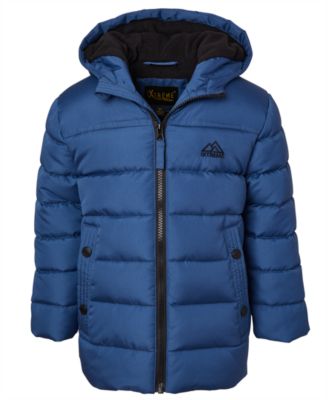 Big Boys' Ripstop Mini Puffer Jacket with Beanie