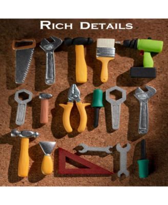 3d Wooden Puzzles DIY Garage Workshop Building Kit, Multicolored, 9.4"5.9"6.7"