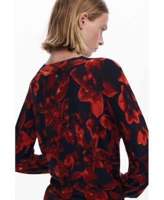 Women's Lightweight floral sweater