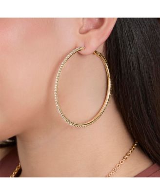 Crystal Hoop Earrings