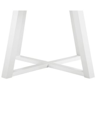 Varna Trestle Dining Table with 2 Chairs Round Dining Set