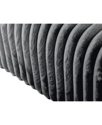 17 in. Storage Bench Pet Supplies Corduroy Bench Cat's nest to hide in Black