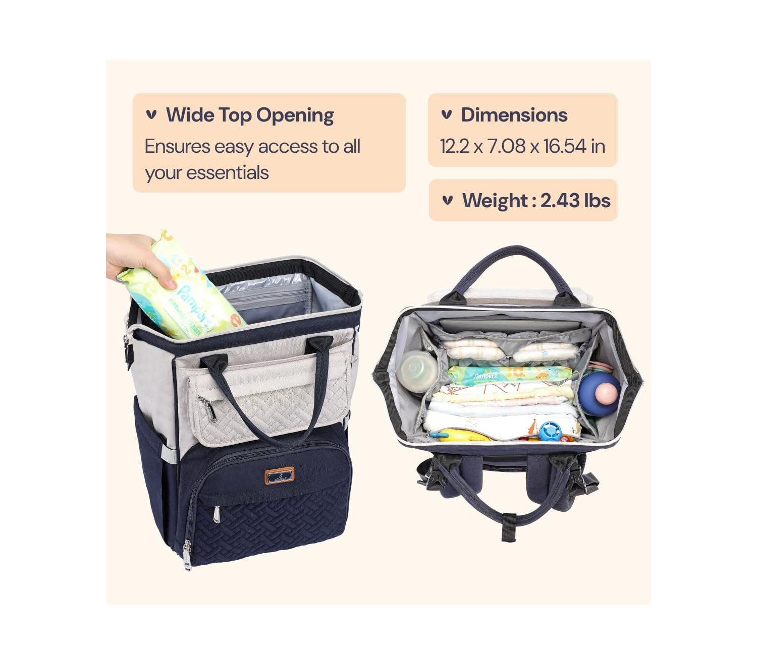 Kids Diaper Bag Backpack Ultimate Bag Versatile Diaper Bag for Modern Parents
