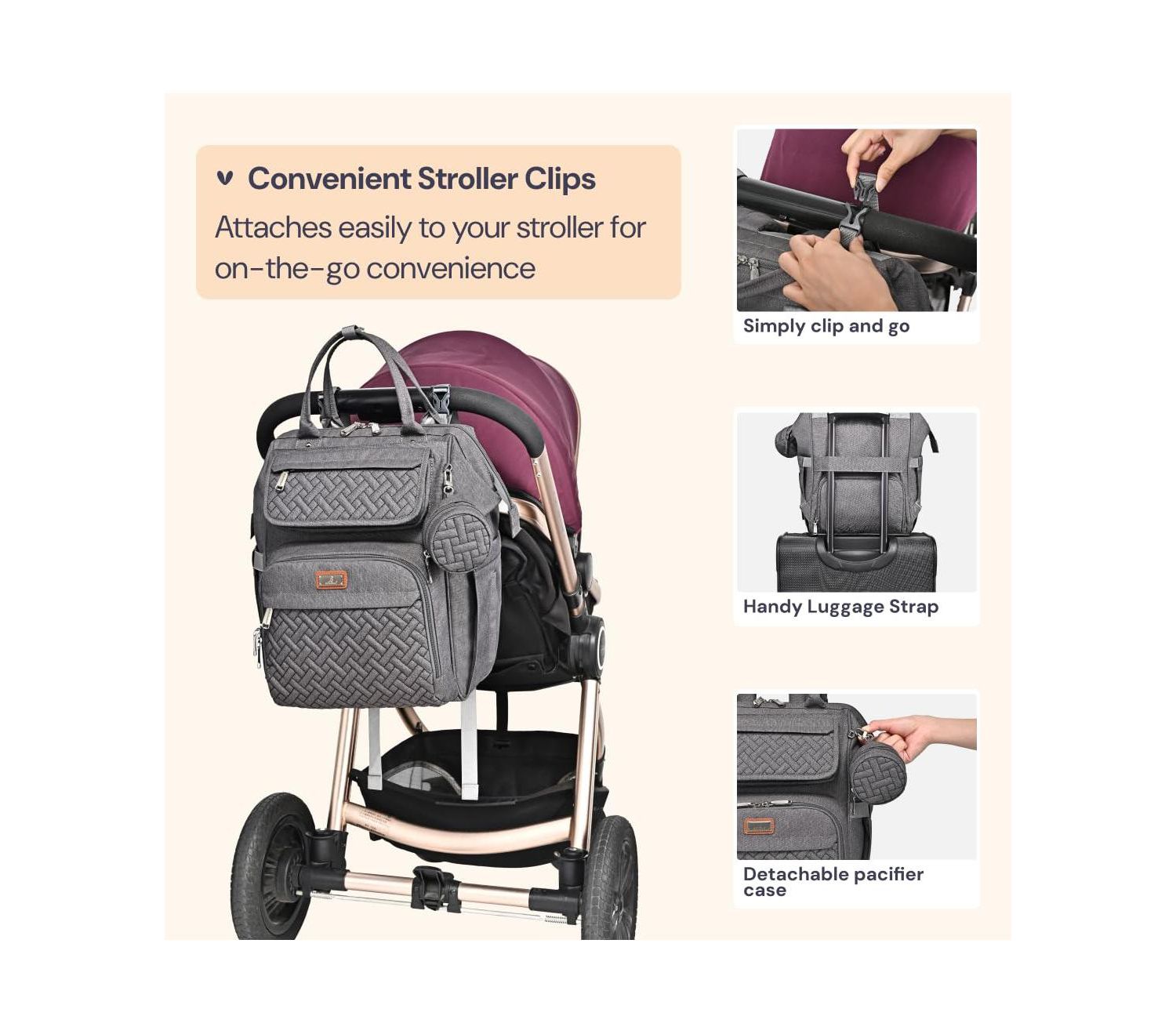 Kids Diaper Bag Backpack Ultimate Bag Versatile Diaper Bag for Modern Parents