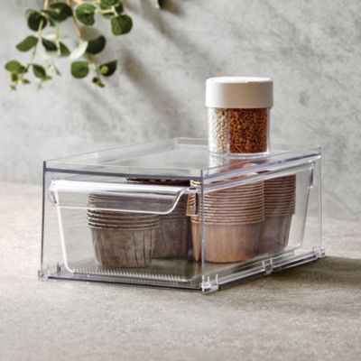 Stackable Kitchen Storage Drawer - Clear