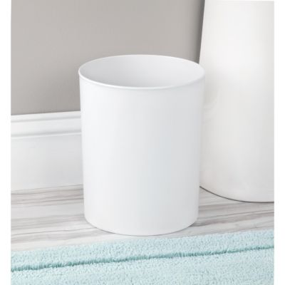 Small Round Plastic Bathroom Trash Can