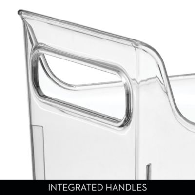 Plastic Condiment Organizer with Handles, Set of 4, Clear, Made in USA