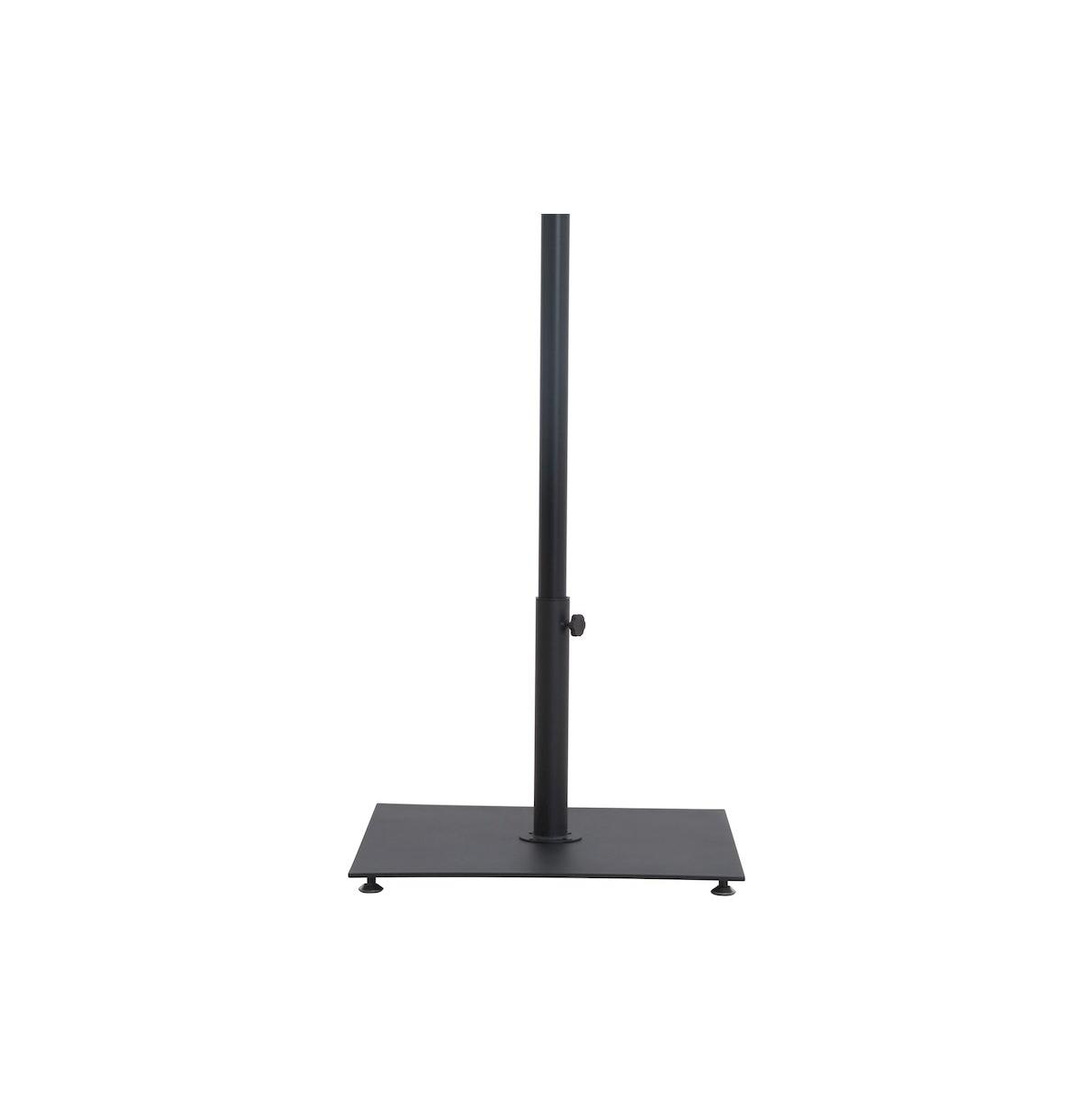 Meridian Furniture Fiji White Fabric / Matte Black Aluminum Patio Umbrella with Base Sets