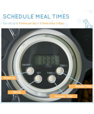 Automatic Pet Feeder with Timer and Six Meal Trays