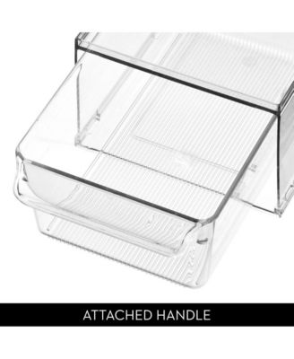 Stackable Kitchen Storage Drawer - Set of 2 - Clear
