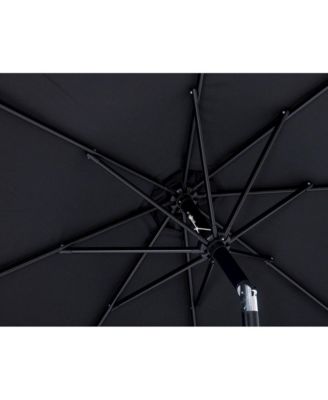 Fiji Black Fabric Patio Umbrellas